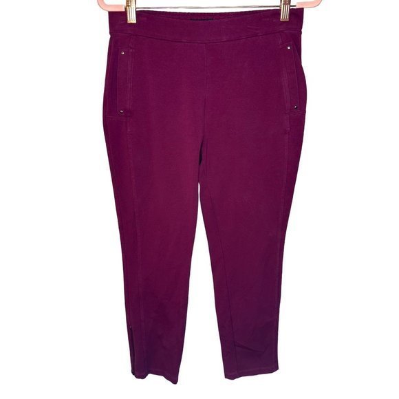 Susan Graver Pants - Susan Graver Women's‎ Petite Pants SP Weekend Premium Stretch Red A367785